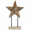 Estrella de Navidad Marrón 30 x 5 x 45 cm Madera de teca maciza 2