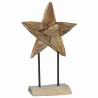 Estrella de Navidad Marrón 30 x 5 x 45 cm Madera de teca maciza 5