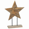 Estrella de Navidad Marrón 45 x 5 x 60 cm Madera de teca maciza 5