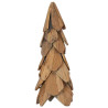 Árbol de Navidad con soporte Marrón 50 cm Madera de teca maciza 2