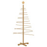 Árbol de Navidad de madera con soporte Marrón 150 cm Bambú 2