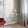 Árbol de Navidad de madera con soporte Marrón 150 cm Bambú 4