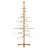 Árbol de Navidad de madera con soporte Marrón 150 cm Bambú 5