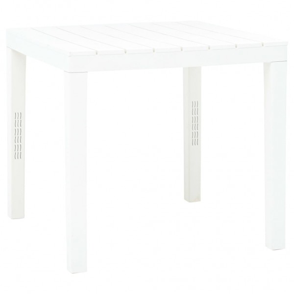 Mesa de jardim com 2 bancos plástico branco M 4