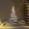Árbol de Navidad LED con 112 LED Multicolor 511 cm Metal 1
