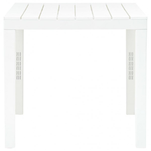 Mesa de jardim com 2 bancos plástico branco M 5