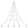 Árbol de Navidad LED con 112 LED Multicolor 511 cm Metal 2