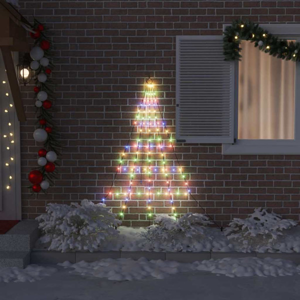 Árbol de Navidad LED con 112 LED Multicolor 511 cm Metal M 3