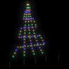 Árbol de Navidad LED con 112 LED Multicolor 511 cm Metal 4
