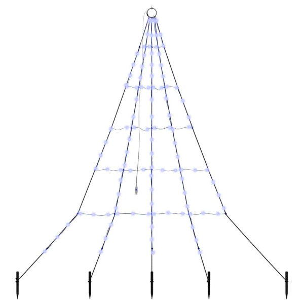 Árbol de Navidad LED con 112 LED Azul 511 cm Metal M 2