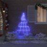 Árbol de Navidad LED con 112 LED Azul 511 cm Metal 3