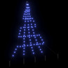 Árbol de Navidad LED con 112 LED Azul 511 cm Metal 4