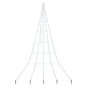 Árbol de Navidad LED con 168 LED Frío 511 cm Metal H