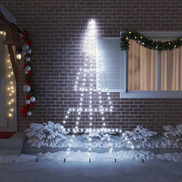 Árbol de Navidad LED con 168 LED Frío 511 cm Metal M 3