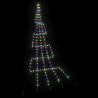 Árbol de Navidad LED con 168 LED Multicolor 511 cm Metal 4