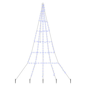 Árbol de Navidad LED con 168 LED Azul 511 cm Metal H