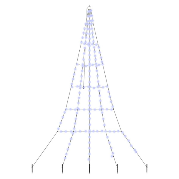 Árbol de Navidad LED con 168 LED Azul 511 cm Metal M 2