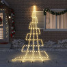 Árbol de Navidad LED con 276 LED Cálido 511 cm Metal 3