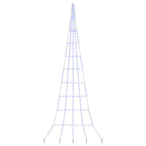 Árbol de Navidad LED con 276 LED Azul 511 cm Metal H