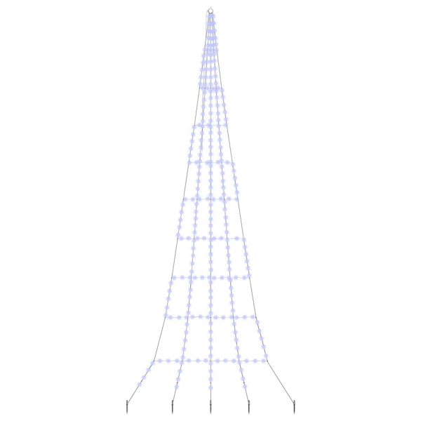 Árbol de Navidad LED con 276 LED Azul 511 cm Metal M 2