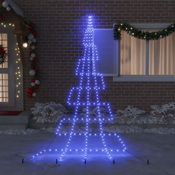 Árbol de Navidad LED con 276 LED Azul 511 cm Metal M 3