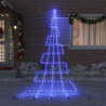 Árbol de Navidad LED con 276 LED Azul 511 cm Metal 3