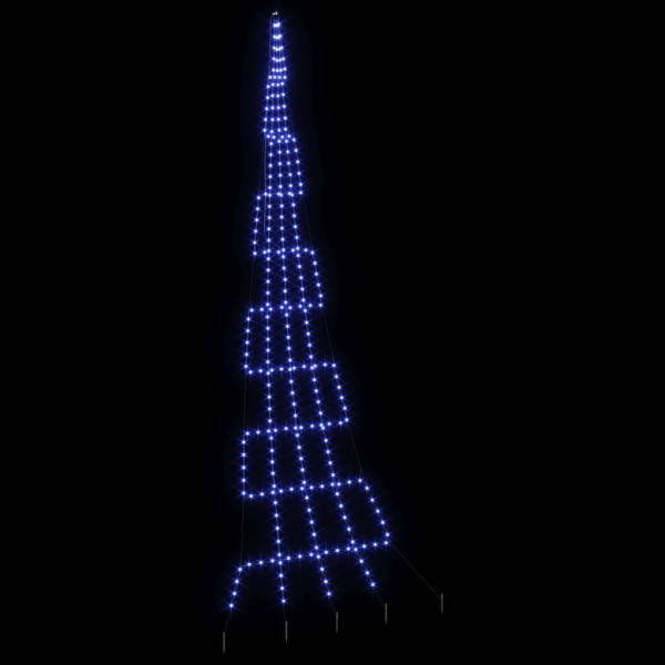 Árbol de Navidad LED con 276 LED Azul 511 cm Metal M 4