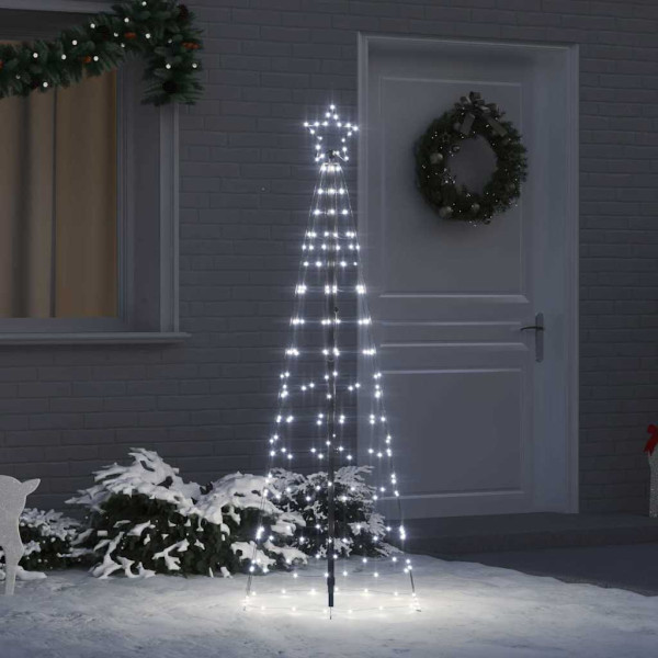 Árbol de Navidad LED con 390 LED Frío 250 cm Hierro D