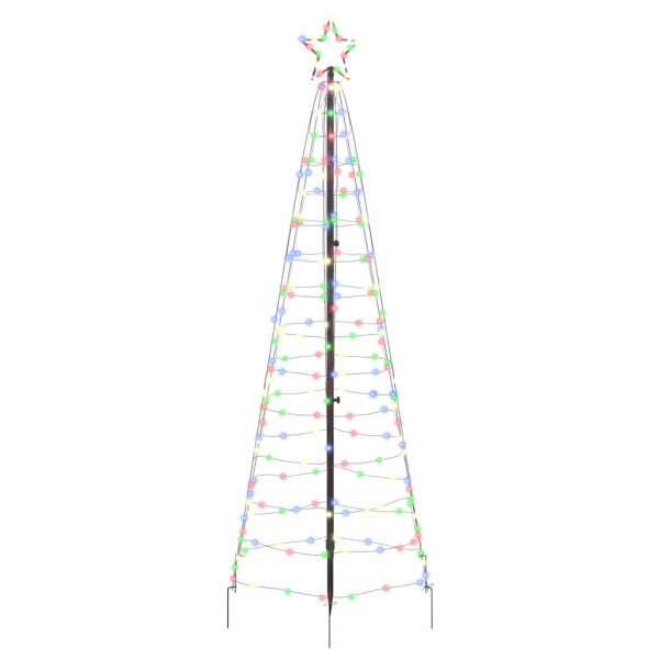 Árbol de Navidad LED con 390 LED Multicolor 250 cm Hierro M 2