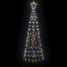 Árbol de Navidad LED con 390 LED Multicolor 250 cm Hierro 4