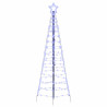 Árbol de Navidad LED con 390 LED Azul 250 cm Hierro 1