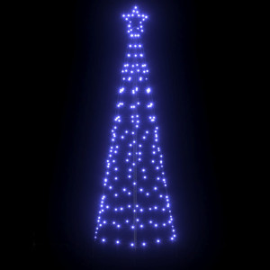 Árbol de Navidad LED con 390 LED Azul 250 cm Hierro H