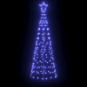 Árbol de Navidad LED con 390 LED Azul 250 cm Hierro 2