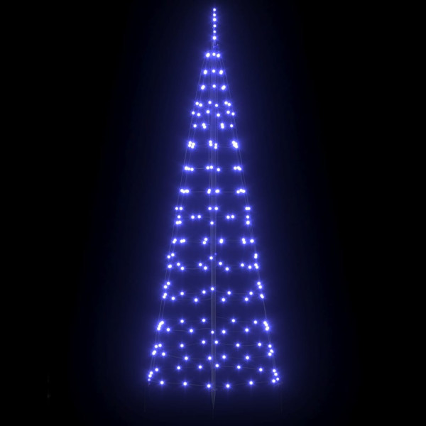 Árbol de Navidad LED con 390 LED Azul 250 cm Hierro M 3