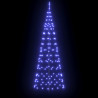Árbol de Navidad LED con 390 LED Azul 250 cm Hierro 3