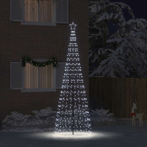 Árbol de Navidad LED con 800 LED Frío 400 cm Hierro D