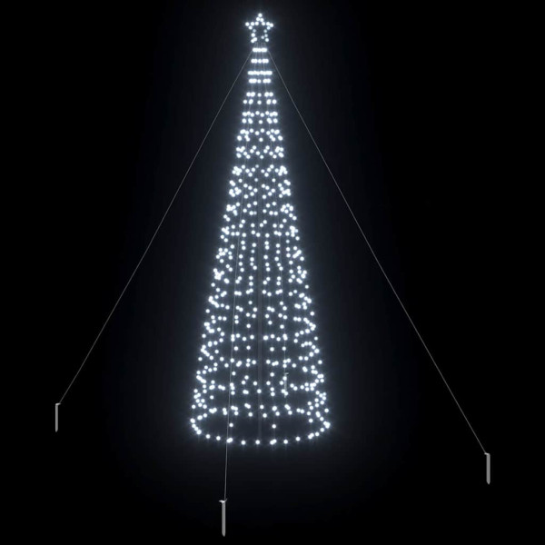Árbol de Navidad LED con 800 LED Frío 400 cm Hierro M 4
