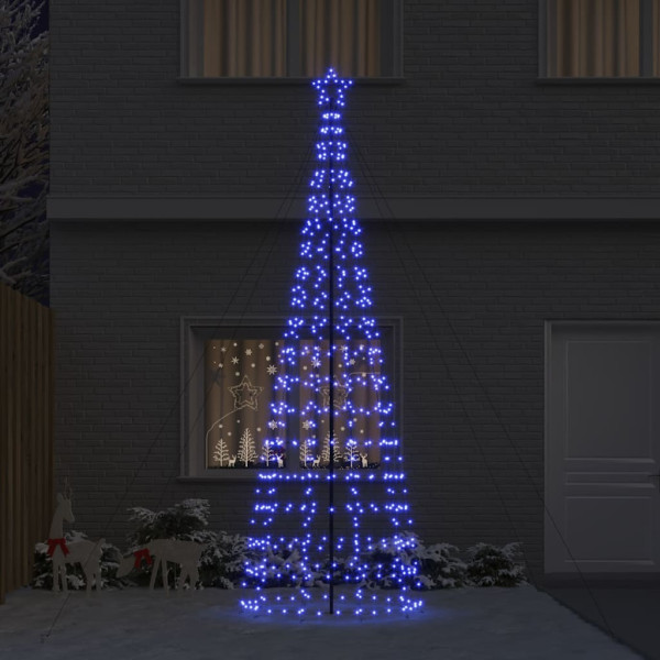 Árbol de Navidad LED con 800 LED Azul 400 cm Hierro M 3