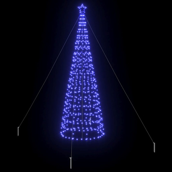 Árbol de Navidad LED con 800 LED Azul 400 cm Hierro M 4