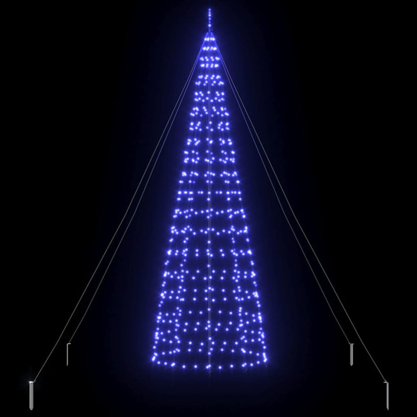 Árbol de Navidad LED con 800 LED Azul 400 cm Hierro M 5