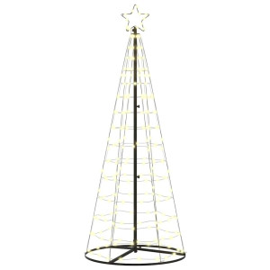 Árbol de Navidad LED con 390 LED Cálido 250 cm Hierro H