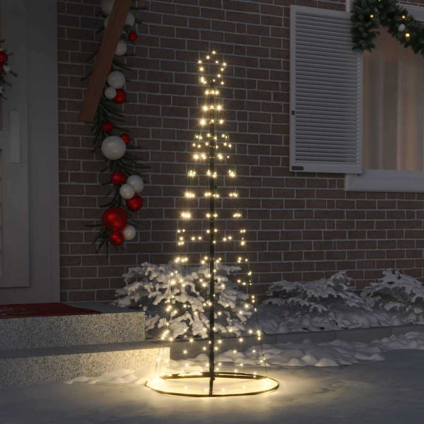 Árbol de Navidad LED con 390 LED Cálido 250 cm Hierro M 3