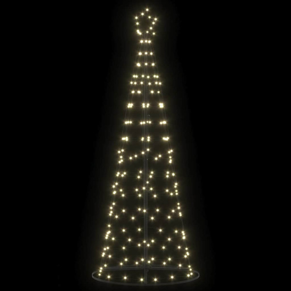 Árbol de Navidad LED con 390 LED Cálido 250 cm Hierro M 4