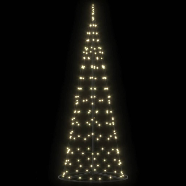 Árbol de Navidad LED con 390 LED Cálido 250 cm Hierro M 5