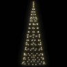 Árbol de Navidad LED con 390 LED Cálido 250 cm Hierro 5