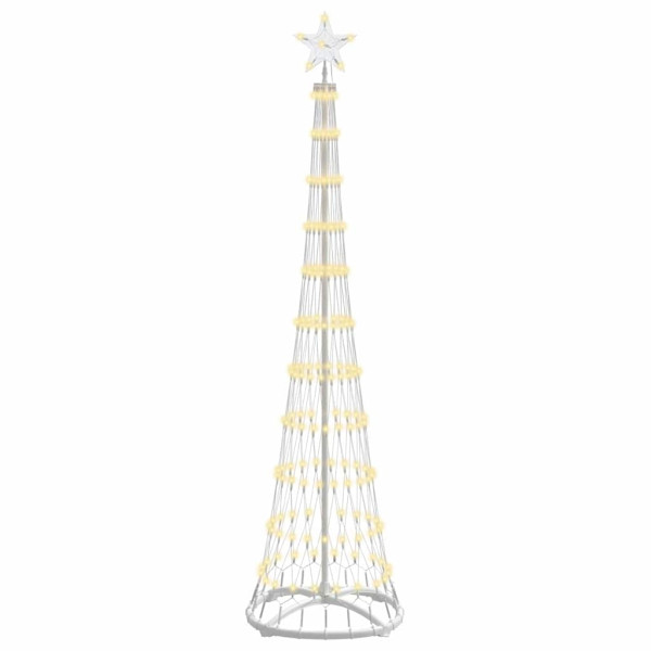Árbol de Navidad LED Cálido 138.5 x 138.5 x 399 cm Metal M 2