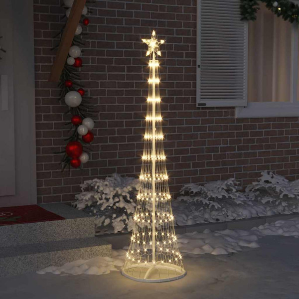 Árbol de Navidad LED Cálido 138.5 x 138.5 x 399 cm Metal M 3