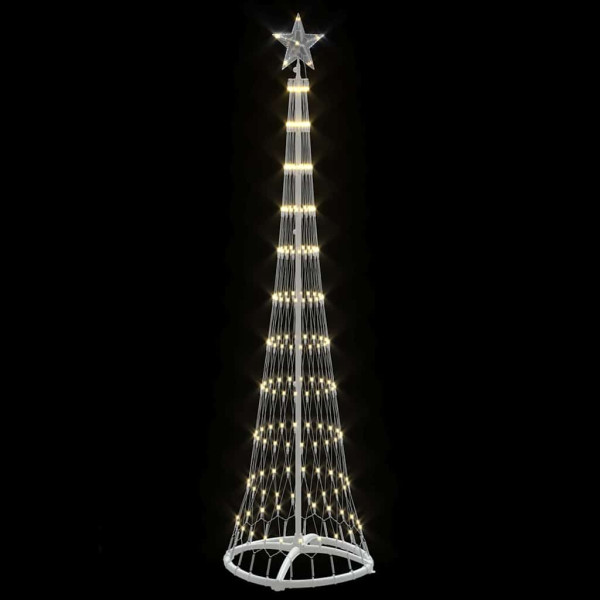 Árbol de Navidad LED Cálido 138.5 x 138.5 x 399 cm Metal M 4