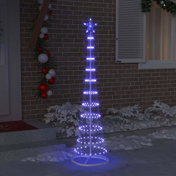 Árbol de Navidad LED Azul 138.5 x 138.5 x 399 cm Metal M 3