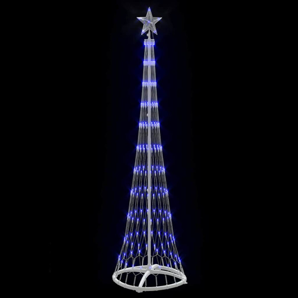 Árbol de Navidad LED Azul 138.5 x 138.5 x 399 cm Metal M 4